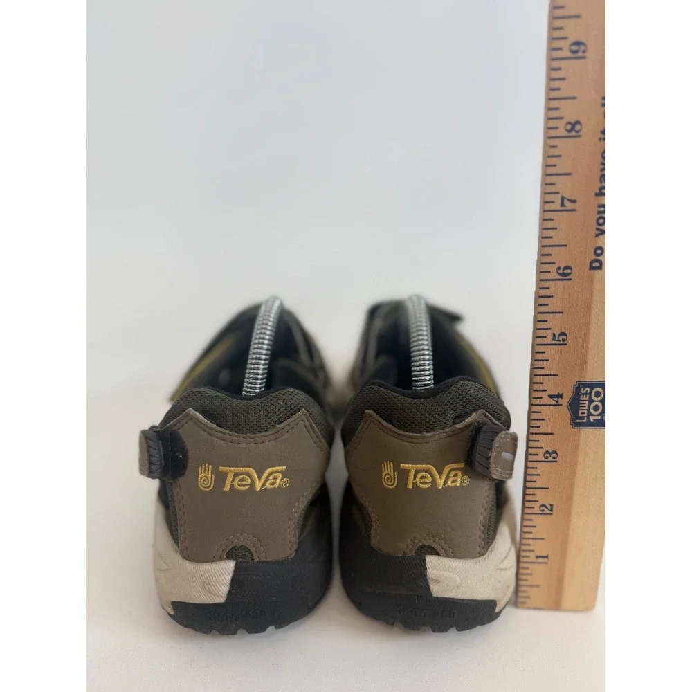 Teva Sandals Men's 9‎ Terra Fi Trail Outdoor Hiking Velcro Sport Brown Green